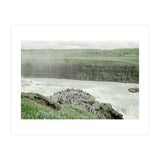 Tourists at the edge of the big river - Iceland  (Print Only) thumbnail