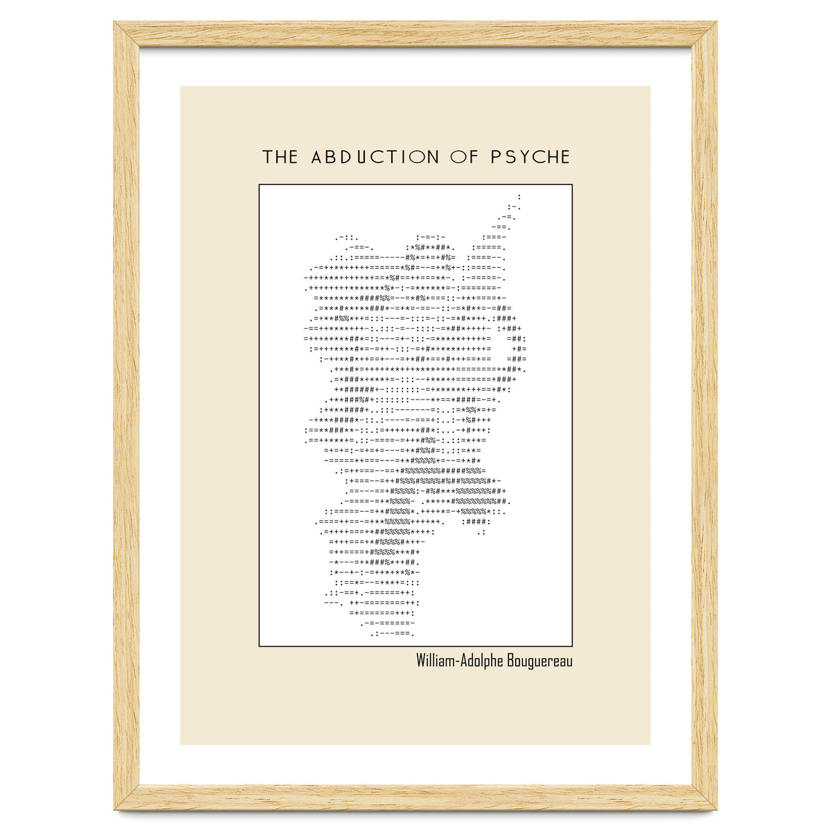 The Abduction of Psyche (1895) – William-Adolphe Bouguereau (ascii art)