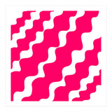 Slanting Pink Wavy Pattern (Print Only) thumbnail