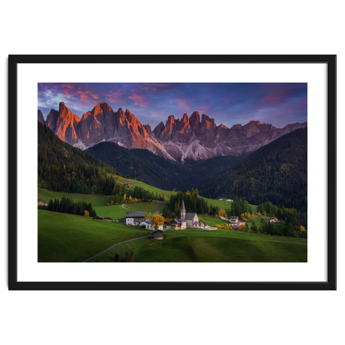 Santa Maddalena at sunset
