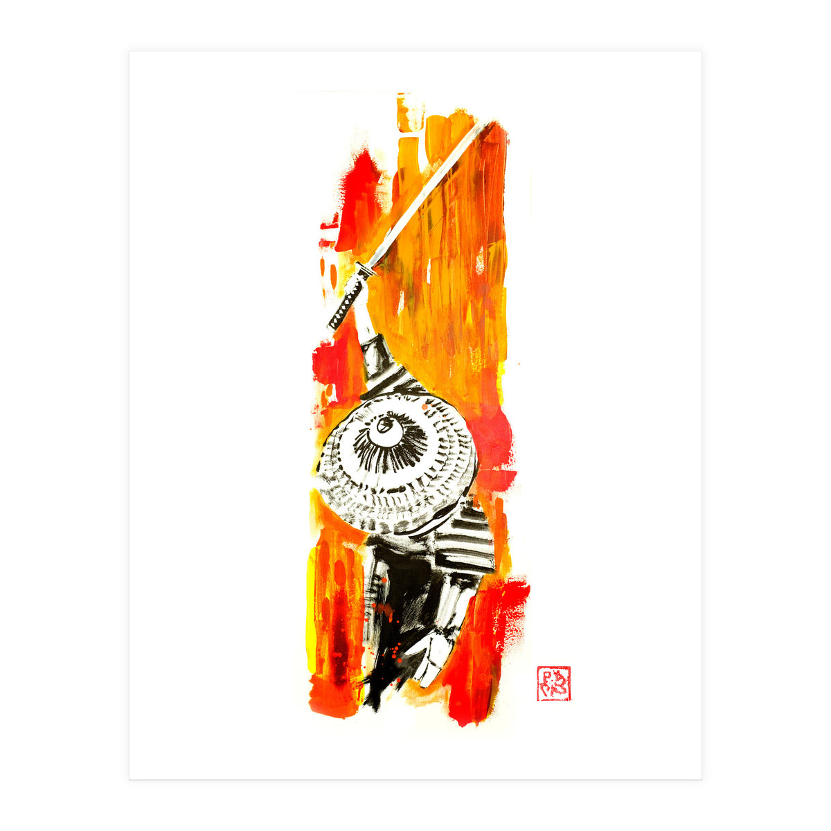 Samurai From Above (Print Only)