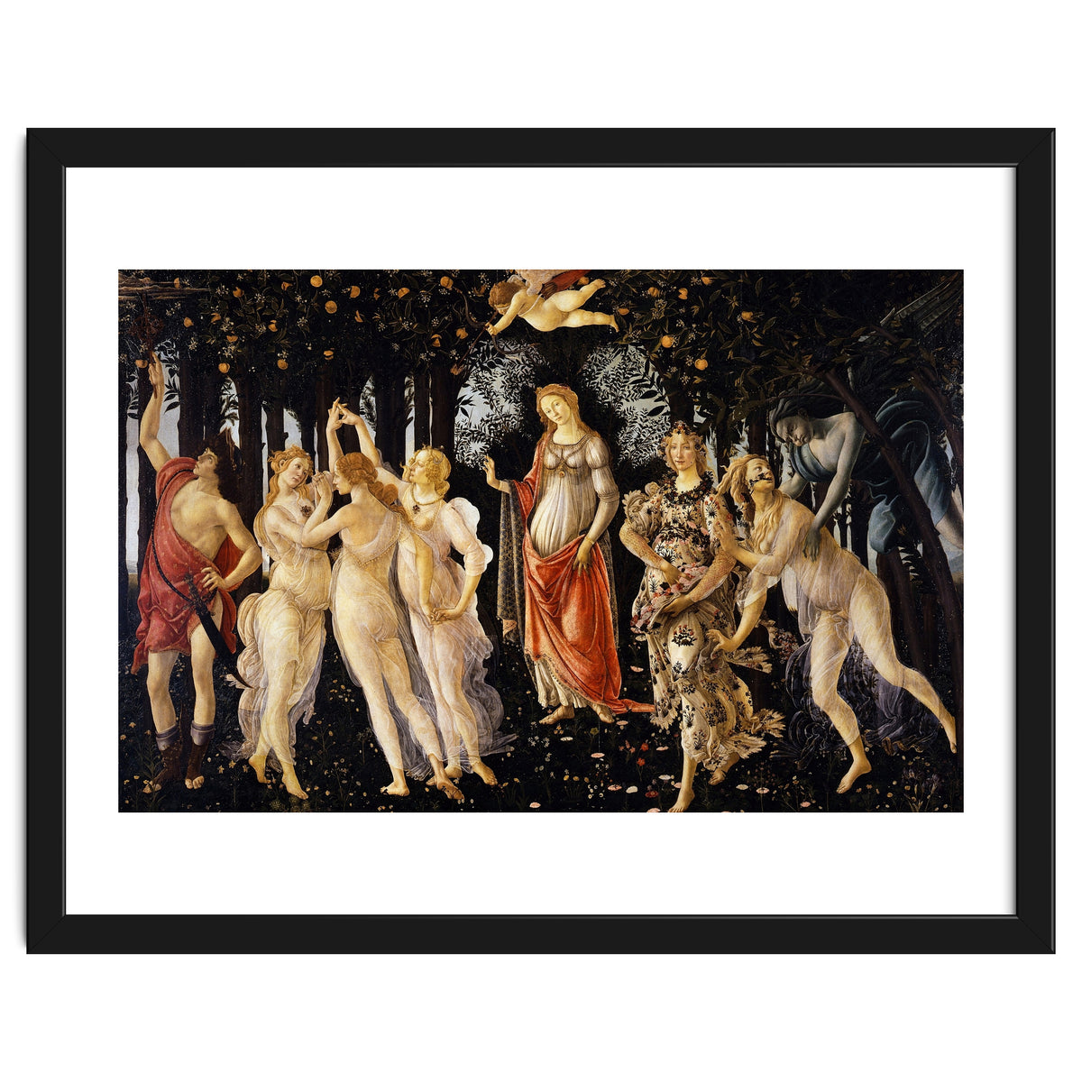 Sandro Botticelli – La Primavera (1482) | Classical Renaissance Masterpiece – Mythological Spring Scene