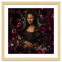 Mona Lisa And Dark Flowers