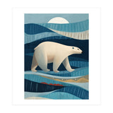 Polar Bear In The Blue Arctic (Print Only) thumbnail
