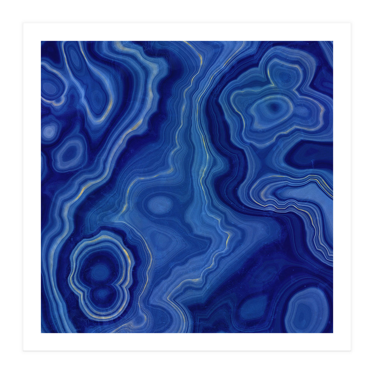 Blue Agate Texture 10 (Print Only)