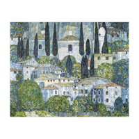 Gustav Klimt – Kirche in Cassone (1913) | Vibrant Landscape Masterpiece Art Print (Print Only)