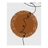 Abstract Brown and Black Lines (Print Only) thumbnail