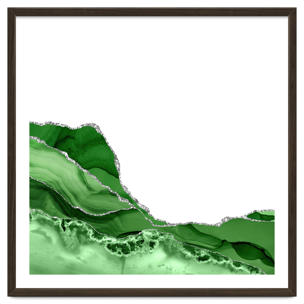Green & Silver Agate Texture 05