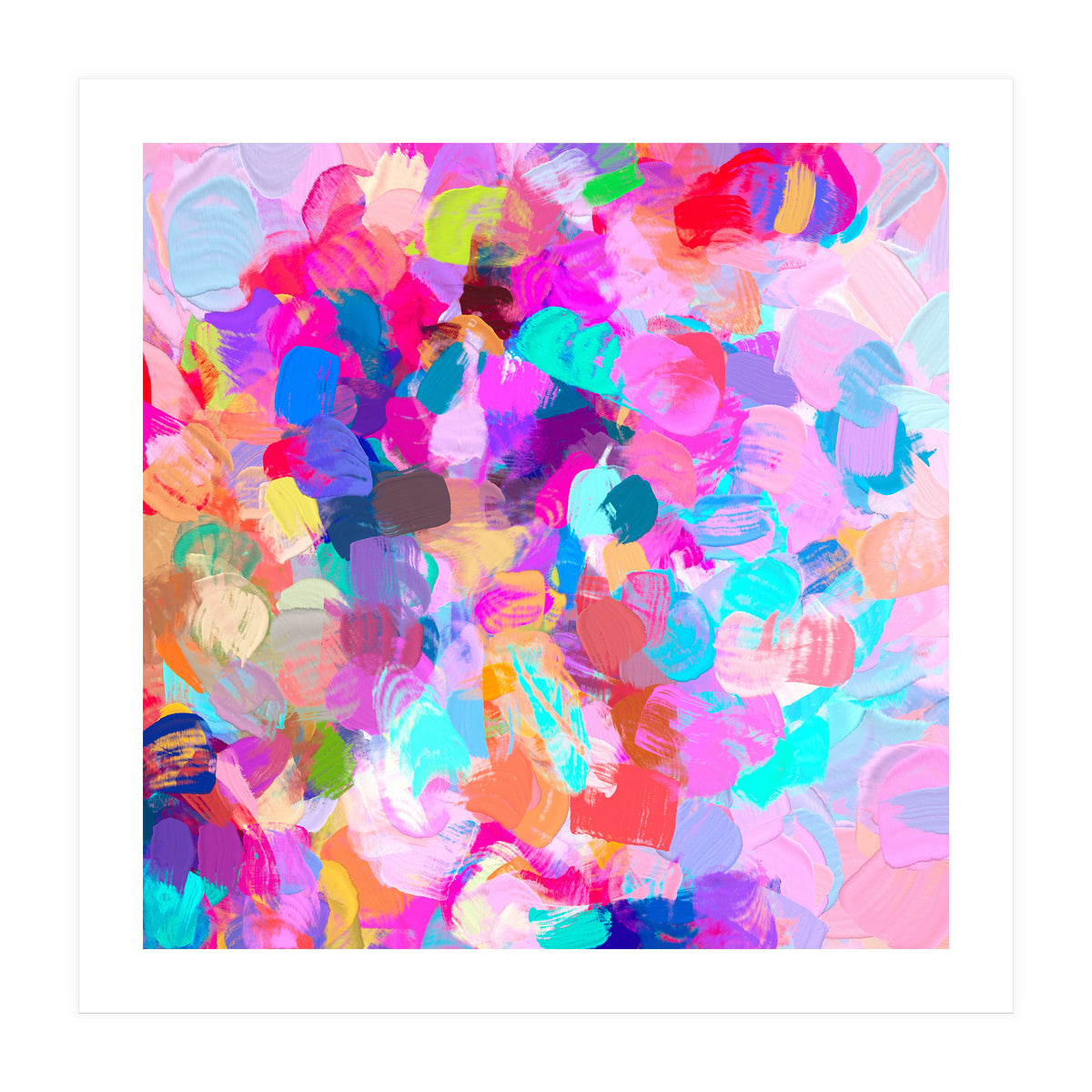 Candy Shop | Abstract Modern Bohemian Eclectic Colorful Painting | Pop of color Contemporary (Print Only)