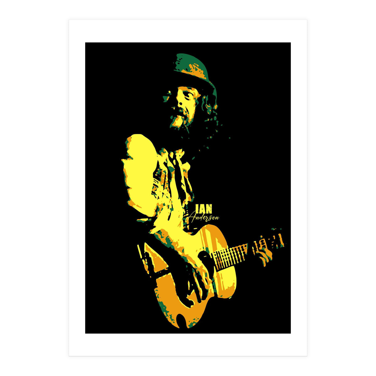 Ian Anderson Rock Music Legend (Print Only)