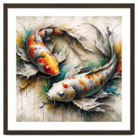 Watercolor Koi Fish Pair