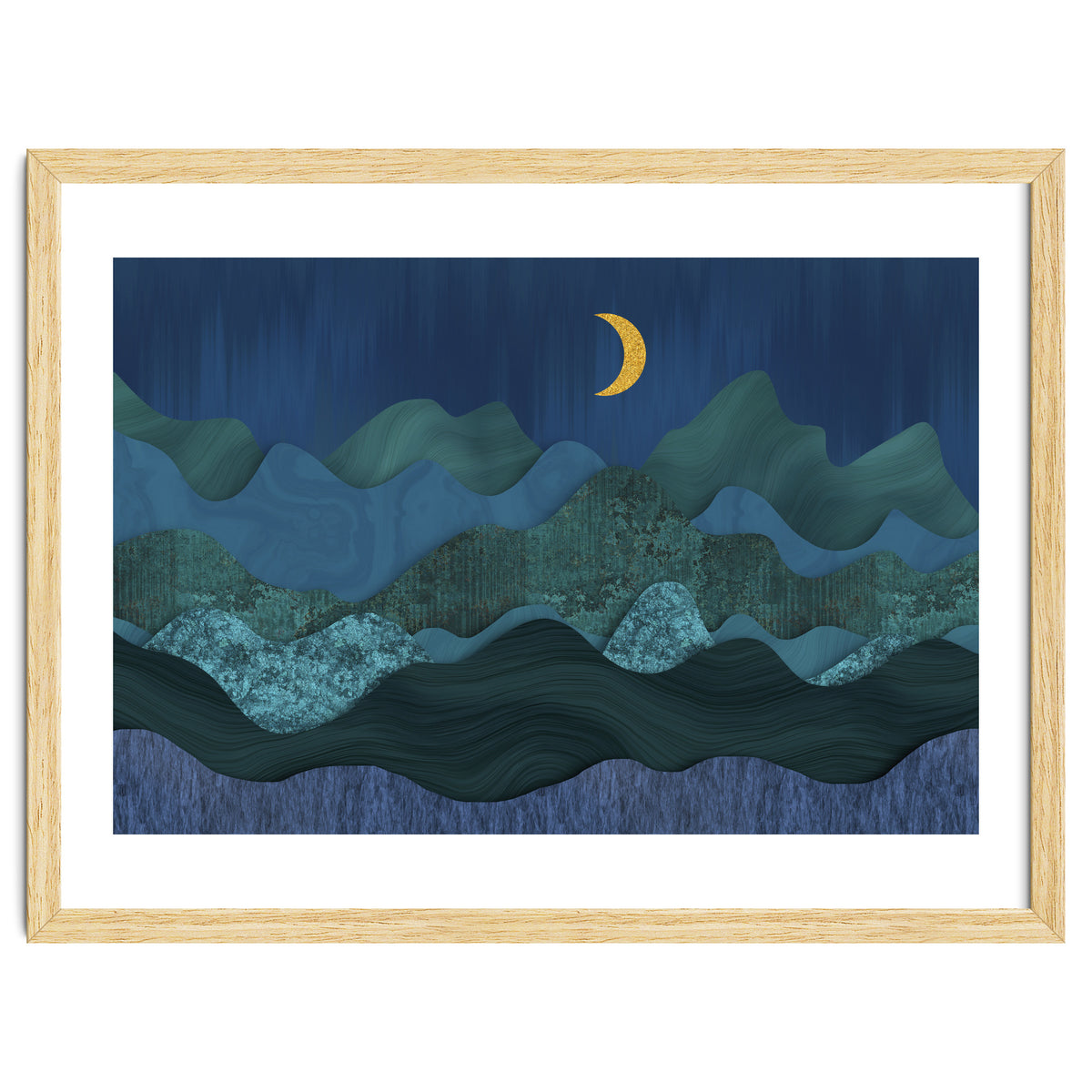 Abstract Landscape Moody Moonrise