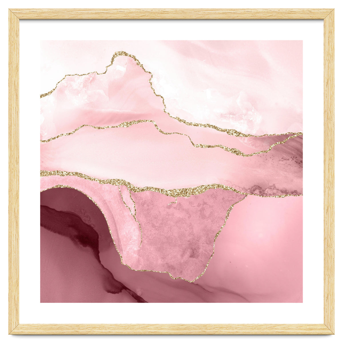 Blush & Gold Agate Texture 05