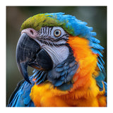 Close Up Portrait Of A Blue And Gold Macaw Parrot (Print Only) thumbnail