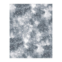 Abstract Winter Foggy Snow Gray White (Print Only)