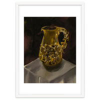 Golden Jug oil painted
