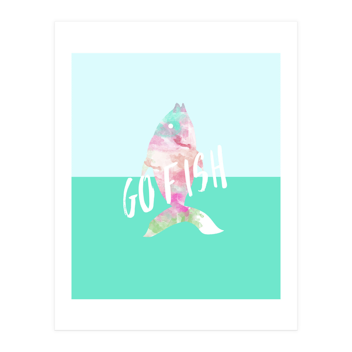 Go Fish With Quote (Print Only)