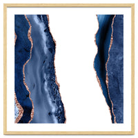 Navy & Rose Gold Agate Texture 28