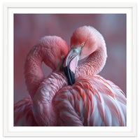 Cute Two Pink Flamingos