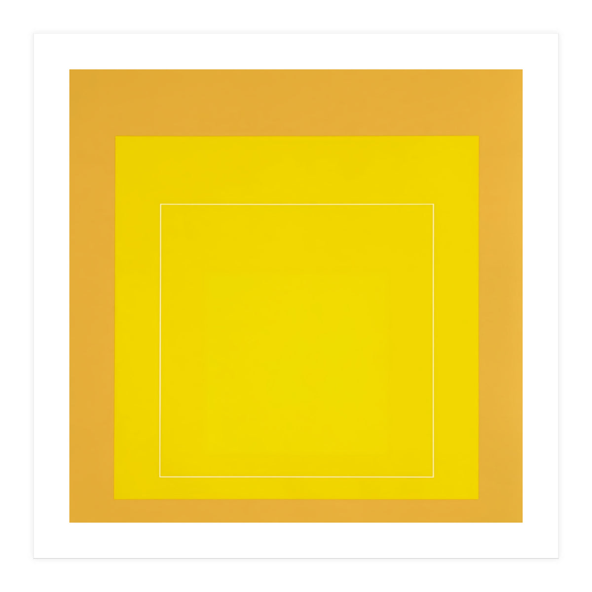 JOSEF ALBERS - HOMAGE TO THE SQUARE YELLOW   (Print Only)