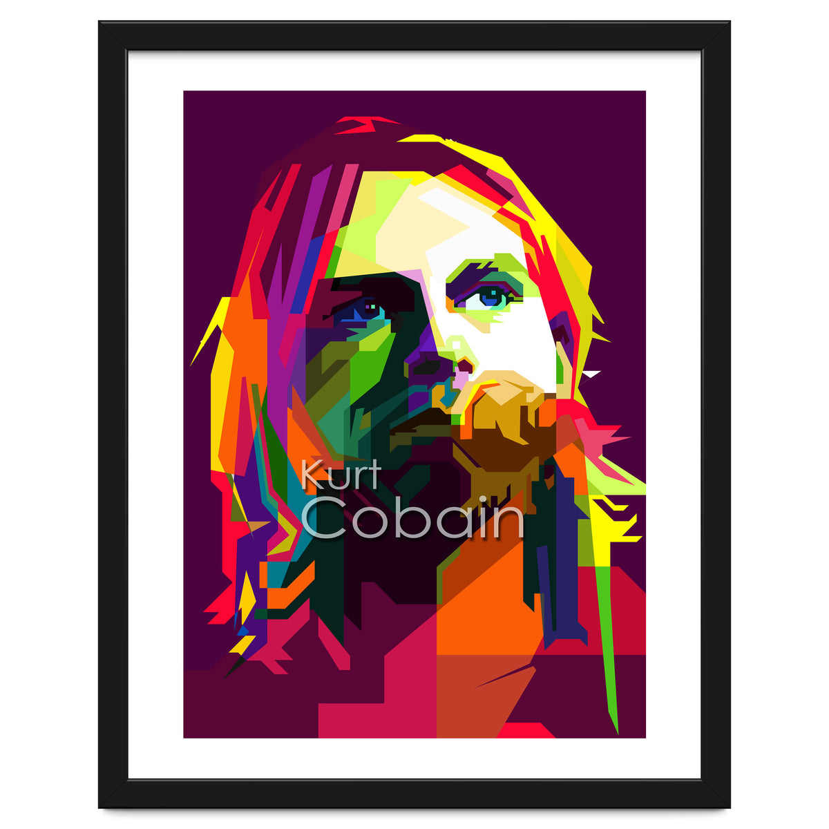 Kurt Cobain Grunge Music Pop Art WPAP