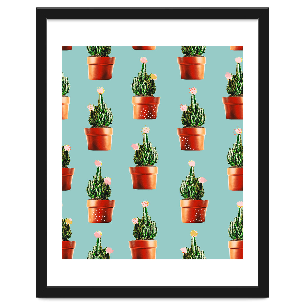 Cactus in Copper Pots #society6 #decor #buyart