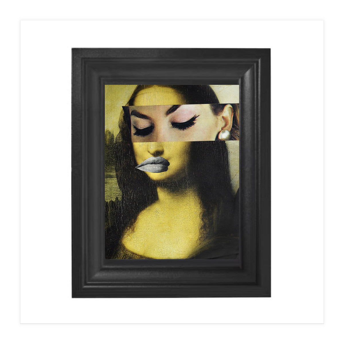 Monnalisa 2.0 - Print of paper Collage (Print Only)