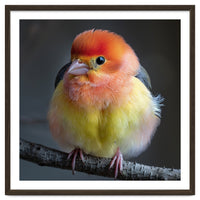 Beautiful Bird With Vibrant Orange And Yellow Plumage