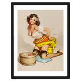 Pinup Girl Bobbing For Apples thumbnail