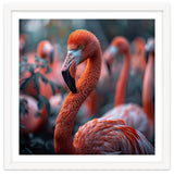 Beautiful Close Up Of A Pink Flamingo Bird thumbnail