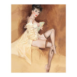 Late Portrait Of Sexy Pinup Secretary Woman (Print Only) thumbnail