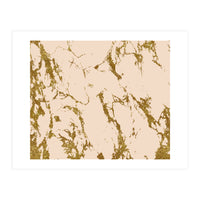 Blush & Gold Marble #society6 #decor #buyart (Print Only)