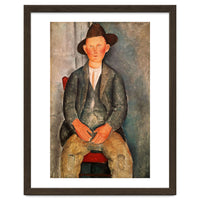 Amadeo Modigliani / 'The Young Farmer', 1918, Oil on canvas.