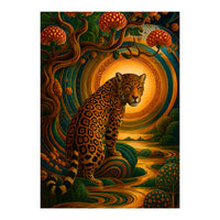 Leopard in Retro Contemporary Aesthetics (Print Only)