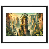 Vintage China, Zhangjiajie Stone Pillars Poster thumbnail