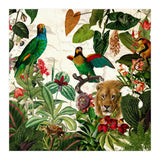 Exotic Lush Jungle And Wild Animals Landscape  (Print Only) thumbnail