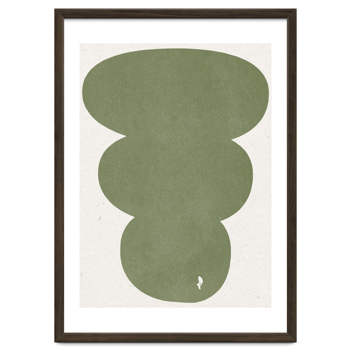 GREEN WATERCOLOR SHAPES NO.4