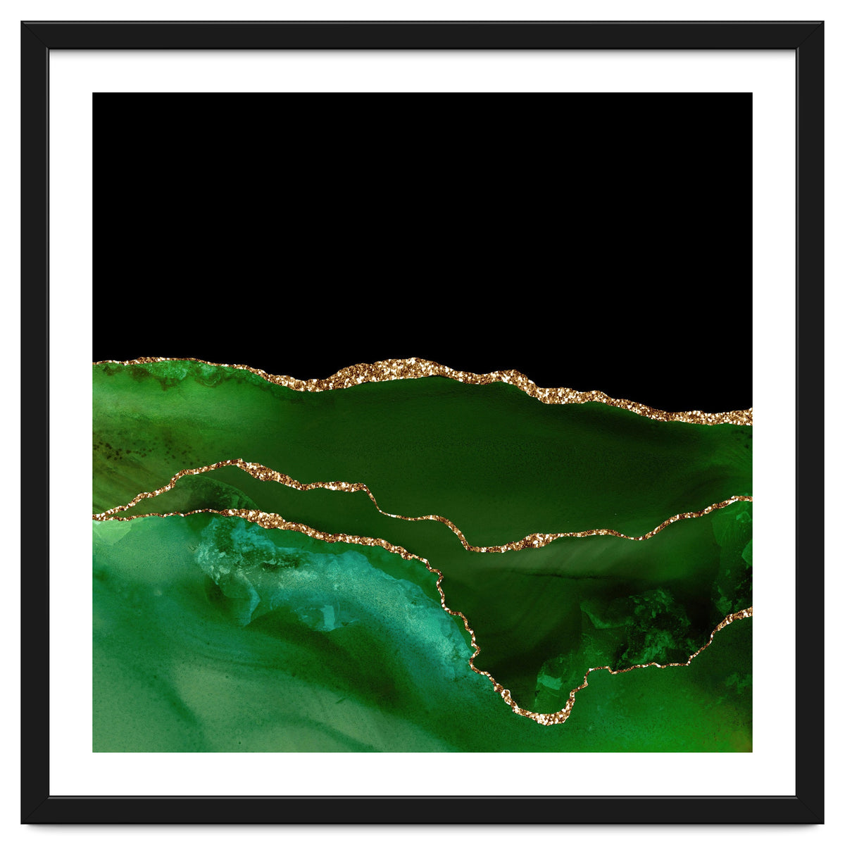 Green & Gold Agate Texture 07