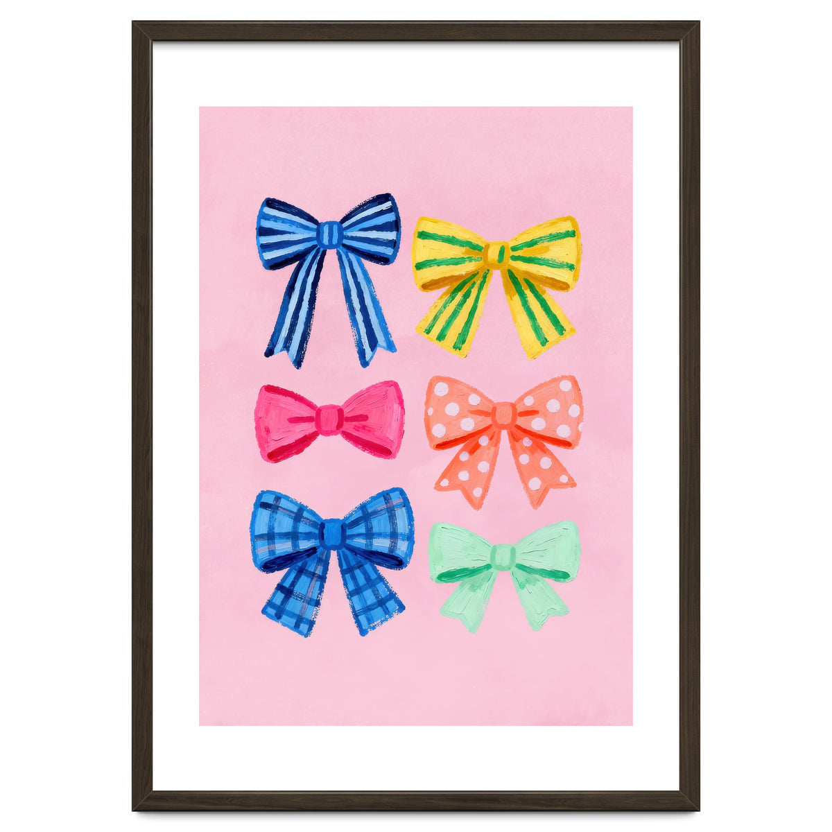 Colorful Ribbon Bows ties Illustration