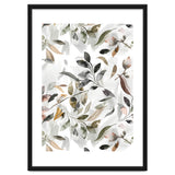 Watercolor Leaves Neutral Gray thumbnail