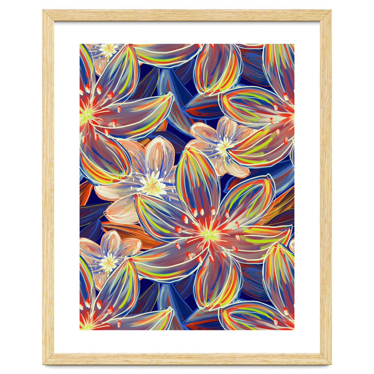 Fluo Bloom Orange & Blue