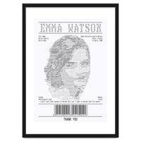 Receipt Art Emma Watson