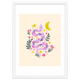 Lunar Snake  - lavander and cream thumbnail