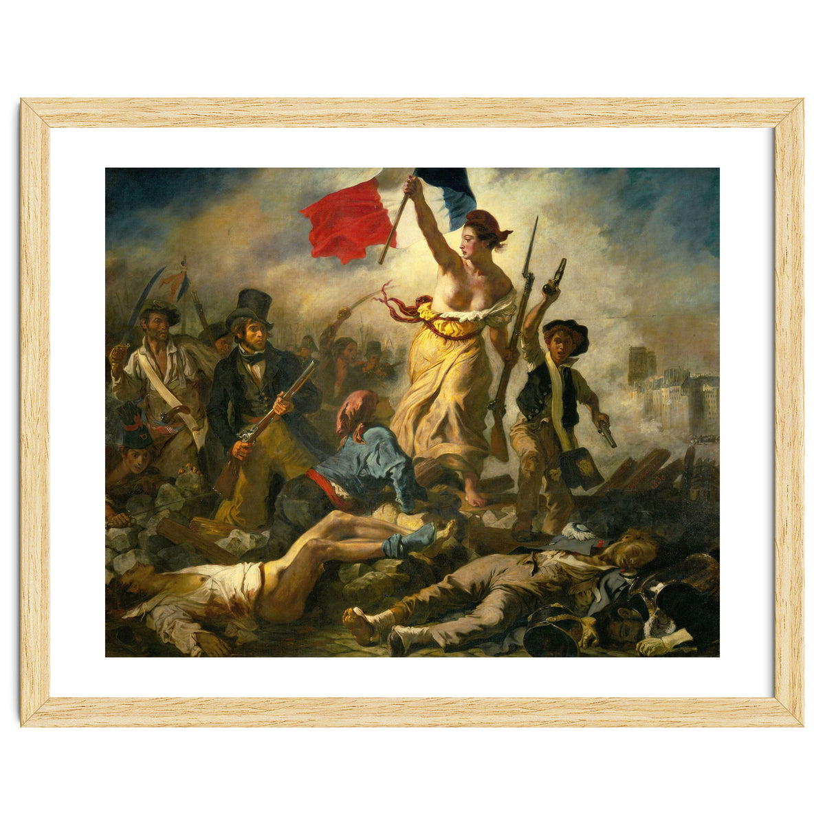 Eugène Delacroix / 'Liberty Leading the People', 1830, Oil on canvas, 260 x 325 cm. Eugne Delacroix.