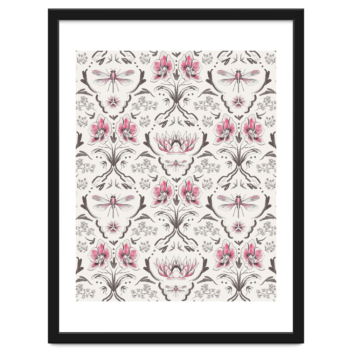 Bohemian Garden Pink Pattern