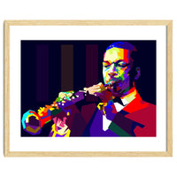 John Coltrane Jazz Musician Pop Art WPAP
