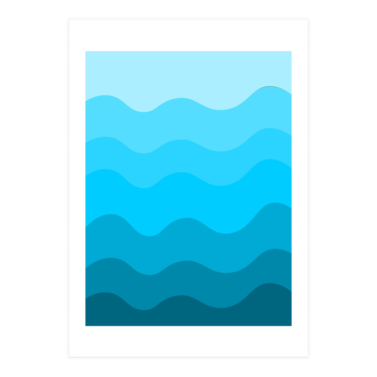 Blue gradient design  (Print Only)