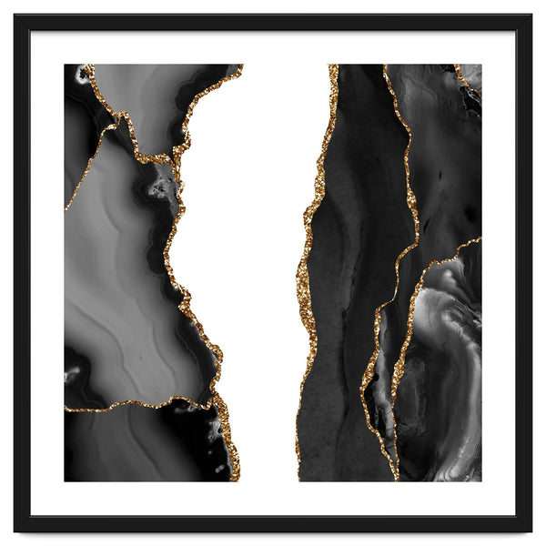 Black & Gold Agate Texture 07