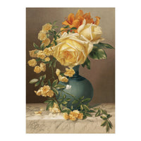William Duffield – Marchal Niel Roses (1883) Botanical Floral Print (Print Only)