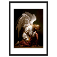 Kneeling Down Angel Renaissance inspired Religious Art